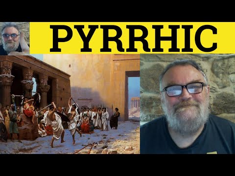 🔵 Pyrrhic Meaning - Pyrrhic Victory Examples - Pyrrhic Defined - #Vocabulary - Pyrrhic - RP Accent