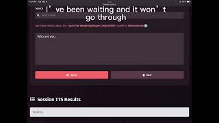 What happened to fake you text to speech