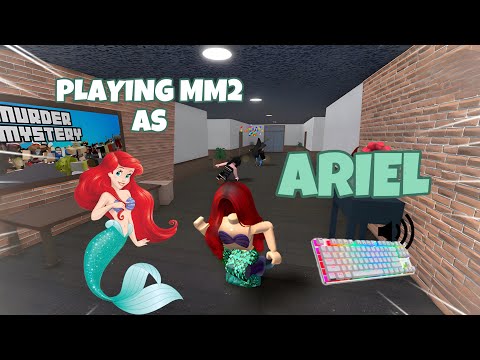 ARIEL DESTROYS TEAMERS IN MM2 + GAMEPLAY (KEYBOARD ASMR)