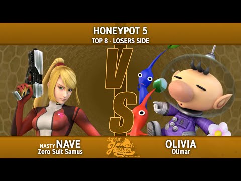Honeypot 5 Top 8 - Losers Side - Nave (ZSS) Vs. Olivia (Olimar)