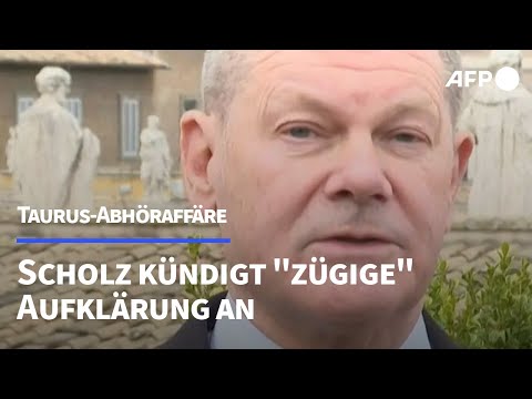 Scholz kündigt "zügige" Aufklärung der Taurus-Abhöraffäre an | AFP