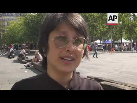 Afghan filmmaker at Paris protest against Taliban
