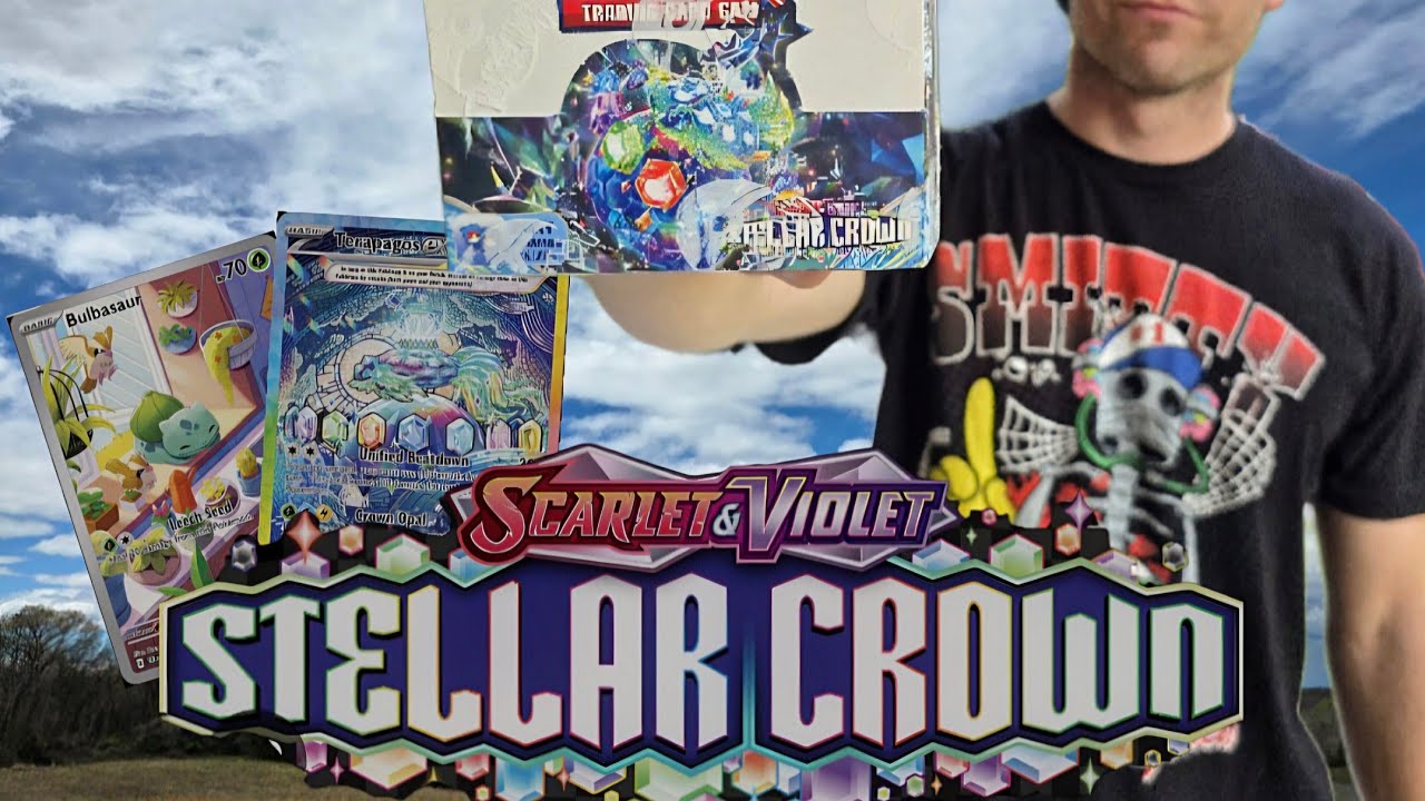 STELLAR CROWN (FROWN) BOOSTER BOX OPENING (Pokemon hates me) #stellarcrown