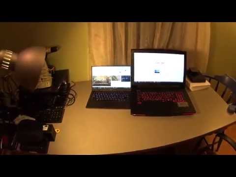 Dell XPS 13 vs MSI GT72 Dominator size comparison