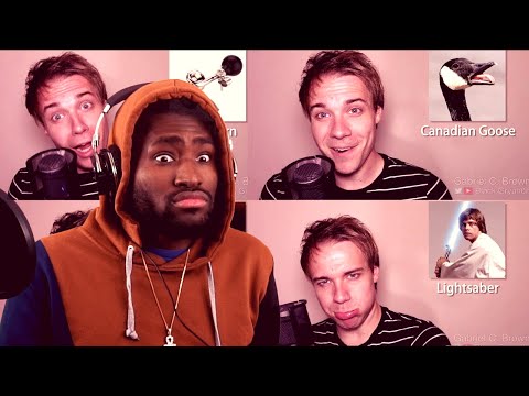 WHAT CANT HE DO?!?!?! ONE GUY, 40 SOUND EFFECTS - Black Gryph0n (Reaction!!!)