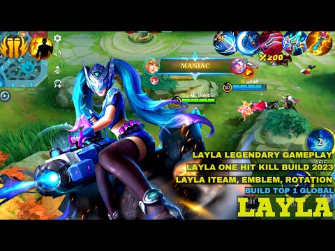 Maniac!! One Shot Build Layla Crazy Critical Damage!! - Build Top 1 Global Layla ~ MLBB