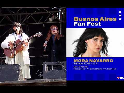 27 6 2026 MORA NAVARRO canta Sera Mañana en Fan Fest Plaza Seeber CABA