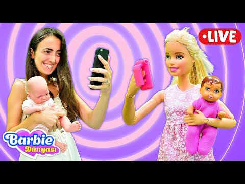 , title : '🔴 Barbie videoları! Barbie, Chelsea ve oyuncak bebek ile en güzel bebek bakma oyunları!'