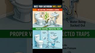 Does Your Bathroom Smell Bad | Proper Venting #Shorts
