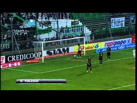 Gol de Toledo.San Martín 0 Banfield 1. Fecha 5. Torneo Primera B Nacional. Fútbol Para Todos