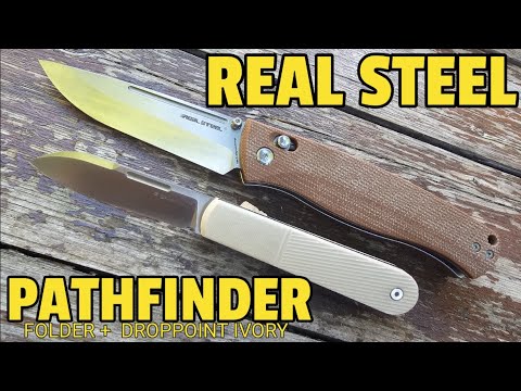 REAL STEEL Pathfinder Folder + Barlow  Droppoint Ivory von Söldner Messerladen frisch ausgepackt!