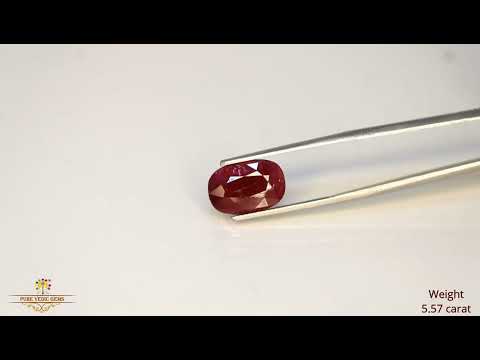 African Ruby 5.57ct. (Super Premium) video