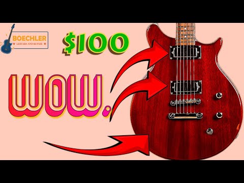 1996 Hamer Slammer Series Eclipse - Cherry With Hard Case image 19
