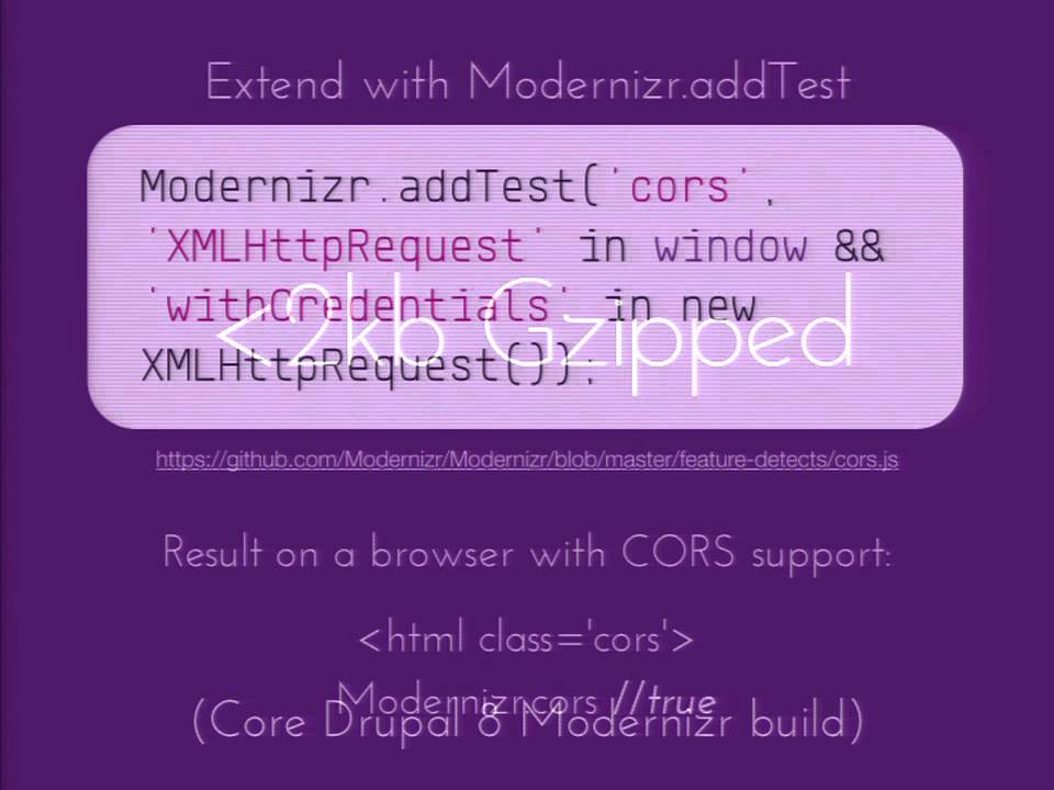 DrupalCon Austin 2014: MODERNIZR IN CORE. THIS IS THE START OF SOMETHING BEAUTIFUL.