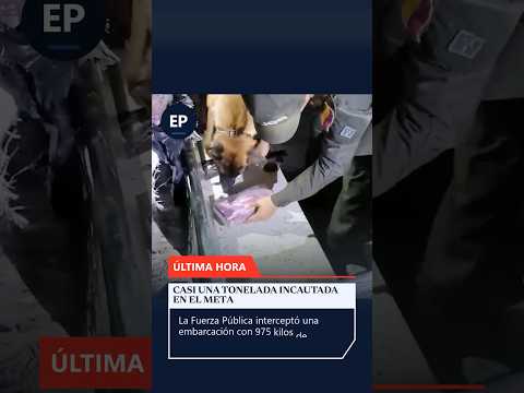 Incautan 975 kilos de cocaína en operación fluvial en el Meta