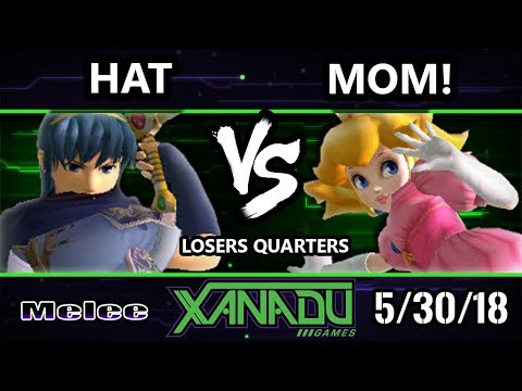 S@X 252 SSBM - hat (Marth) Vs. MOM! (Peach, Sheik) - Smash Melee Losers Quarters