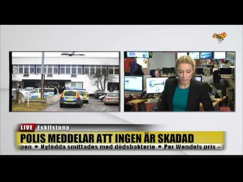 Stor polisinsats på asylboende i Eskilstuna