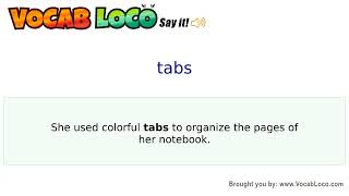Video thumbnail for tabs