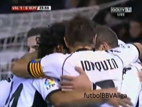 Valencia vs Almeria [2 - 1] Golazo de Soldado 2010/11
