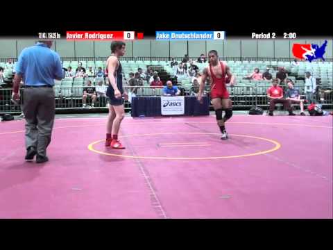 Javier Rodriquez vs. Jake Deutschlander at 2013 Junior Nationals - FILA - FS