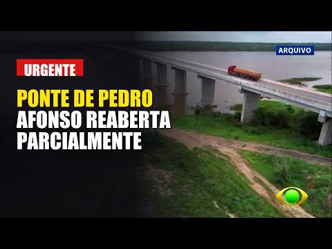 PONTE DE PEDRO AFONSO FOI REABERTA PARCIALMENTE