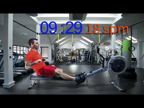 60 Minute Pyramid Rowing Workout - 5x11 Min Intervals | Build Endurance | RowAlong