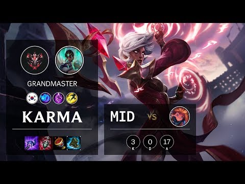 Karma Mid vs Zoe - KR Grandmaster Patch 10.9