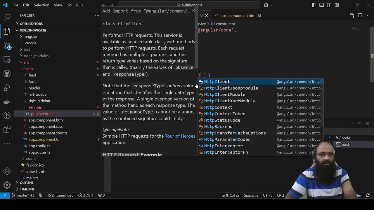 Intergating Dotnet Core API within Angular Project (LinkedIn Clone) Step by Step Guide Part 5