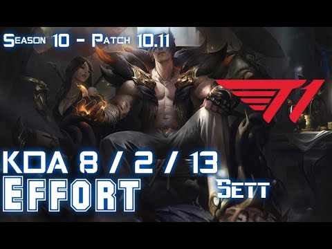 T1 Effort SETT vs YUUMI Support - Patch 10.11 KR Ranked