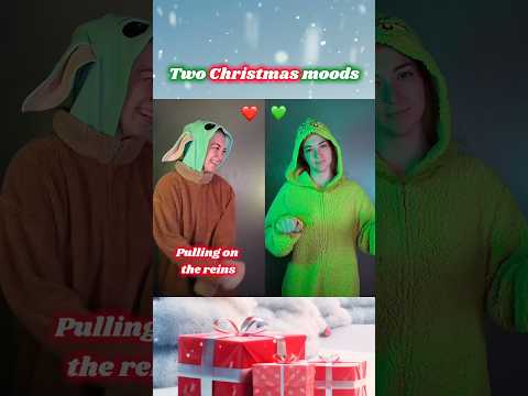 Which side fits your Christmas mood? 🤣💚❤️ #funny #youtubeshorts #shorts #christmas #relatable