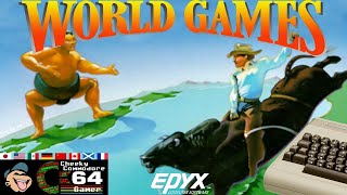 WORLD GAMES – Commodore 64 (1986) | Global Sports Challenge with Retro Flair