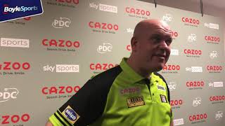Michael van Gerwen on Gary Anderson INCIDENT at Grand Slam: “In my opinion there was no need for it”