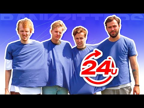 BANKZITTERS ZITTEN ÉÉN DAG AAN ELKAAR VAST IN GROTE TRUI