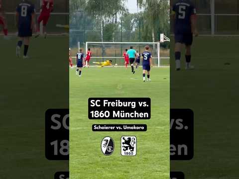 B-Junioren Testspiel | SC Freiburg vs. 1860 München. Schoierer vs. Umukoro