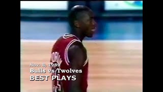 November 8, 1989 Bulls vs Twolves highlights