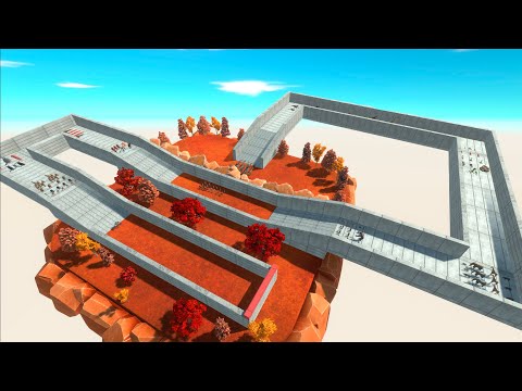 One Shot Scourge Maze DeathRun - Animal Revolt Battle Simulator