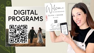 How To Create a Digital Wedding Program and QR Code Sign - BUDGET WEDDING IDEA!