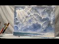 How To Paint The EASIEST CLOUDS ☁️ acrylic painting tutorial