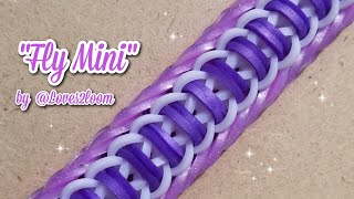 2018 Fly Mini Rainbow Loom Bracelet Tutorial (One Loom)