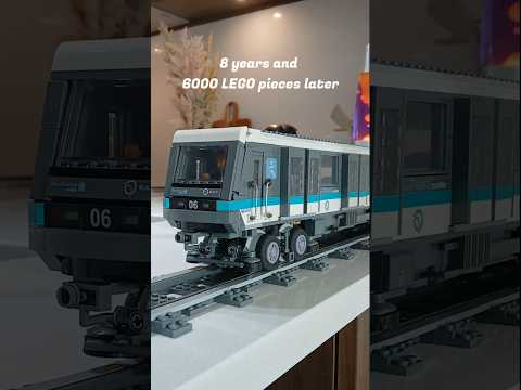 LEGO replica of the Paris métro #legotrains #ratp #lego #metro #slidingdoors #legomoc #mp89