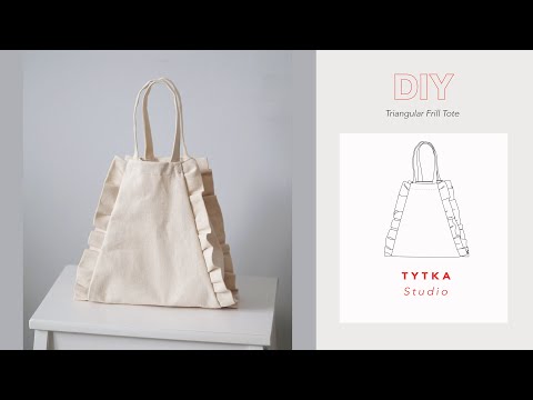 Make this beautiful bag with RUFFLES / DIY Project + sewing pattern