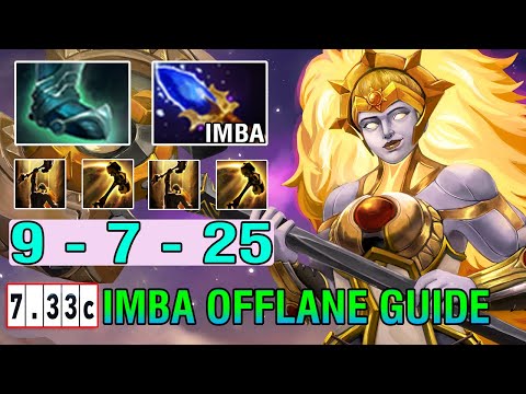 Broken Hero [Dawnbreaker] Offlane Guide Full Tanker Build Guardian Greaves + Aghs Scepter So Strong