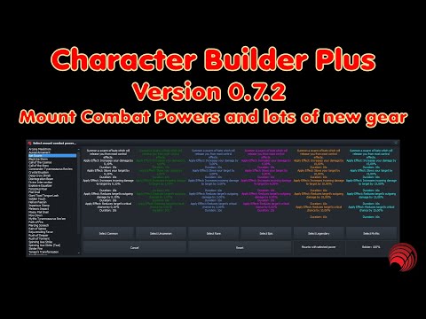Neverwinter: Character Builder Plus v0.7.2 - Mount Combat Powers!
