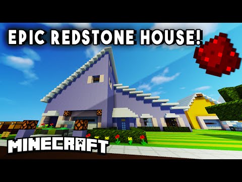 IMPRESSIVE REDSTONE MODERN HOUSE - (Fully Functional Minecraft Redstone House!)