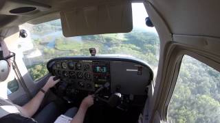 Cessna 172 First Solo to another Airport (Narrated)