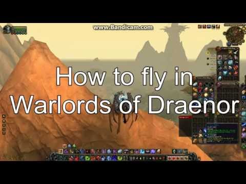 Flying in WoD - How to fly pre 6.1