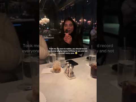 Scene from my birthday vlog but from my phones point of view ! 🥺