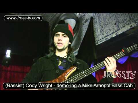 James Ross @ Cody Wright - "Demo-ing The Mike Arnopol Bass Cabs" - www.Jross-tv.com