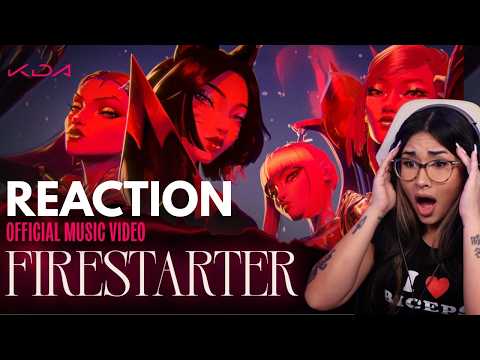 K/DA - FIRESTARTER ft. MIYEON and SOYEON of i-dle, Sophie Powers, Mimi Webb (MY REACTION!!)