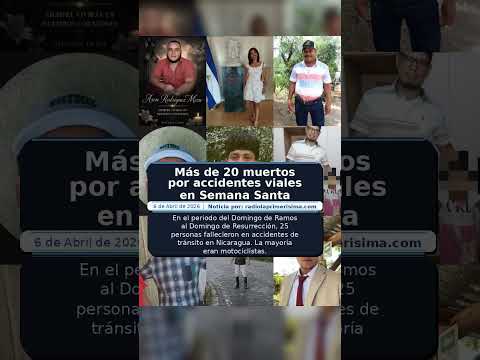 Más de 20 muertos por accidentes viales en Semana Santa